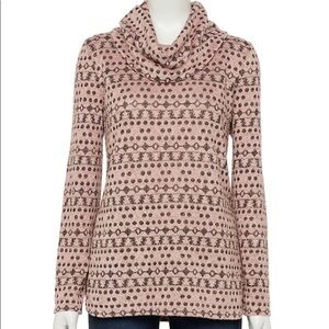 Women's Croft & Barrow Cozy Cowlneck Sweater. M